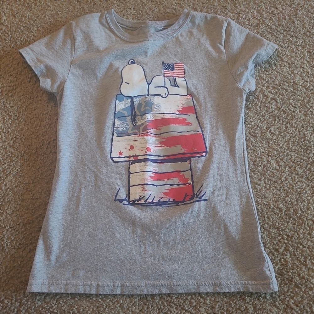 Kids Peanuts Snoopy 4th of July shirt